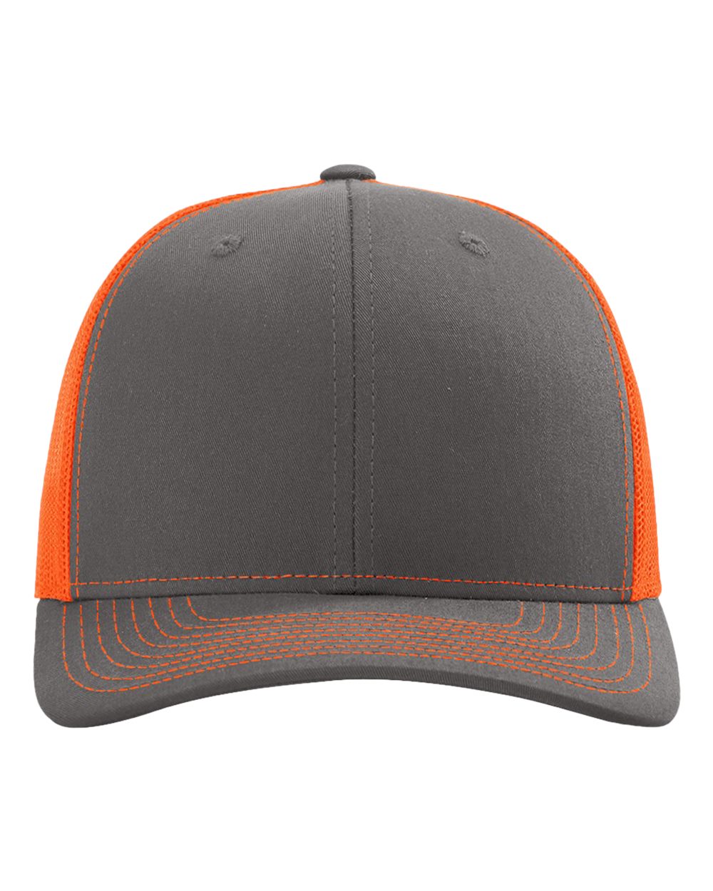 Richardson 112 - Charcoal/Neon Orange